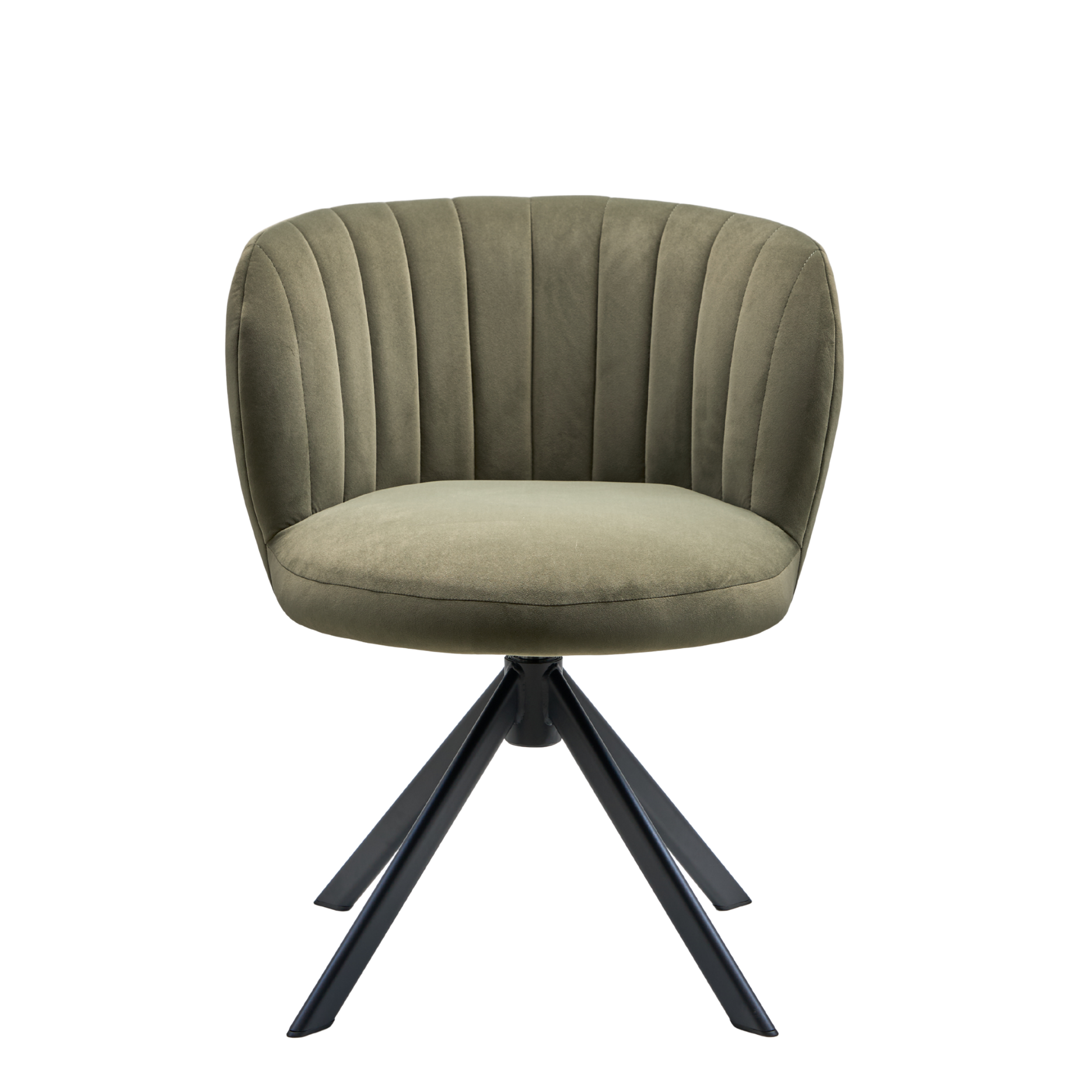 Shelly II spisebordsstol velour m. drejeben (sort)